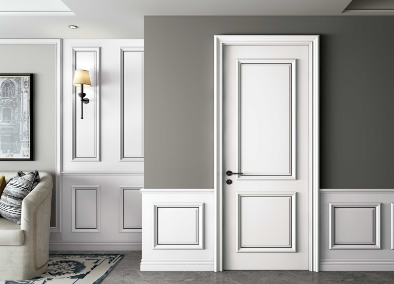 金屬條鑲嵌門扇裝修風(fēng)格全屋定制效果圖