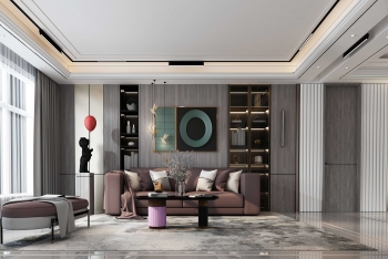 金屬條鑲嵌門裝修風(fēng)格木門墻板效果圖