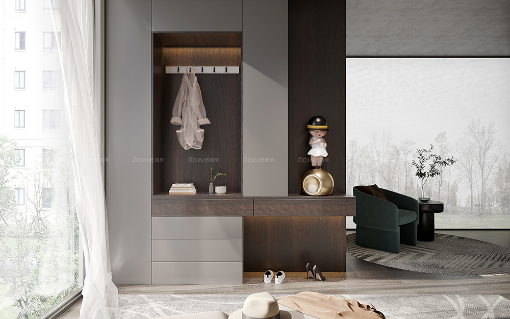 潮系列裝修風格入戶玄關柜效果圖大全裝修風格全屋定制效果圖大全4